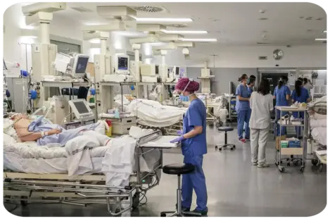 Sala de recuperación de diálisis