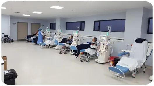 Sala de tratamiento de Diálisis