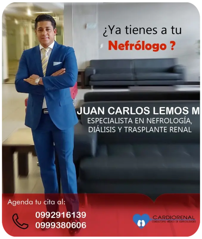 Especialista en Nefrología, Diálisis y Trasplante Renal
